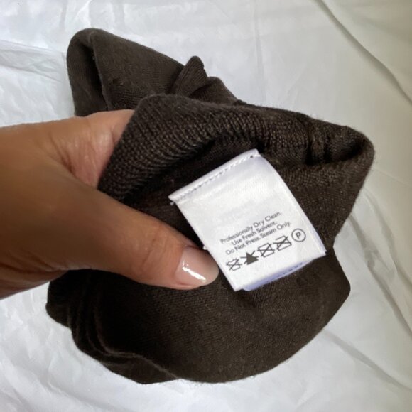 Eddie Bauer mens 100% merino wool polo sweater size L chocolate brown - Picture 2 of 7